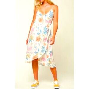 O’Neill Women’s boho wrap floral midi dress Size M